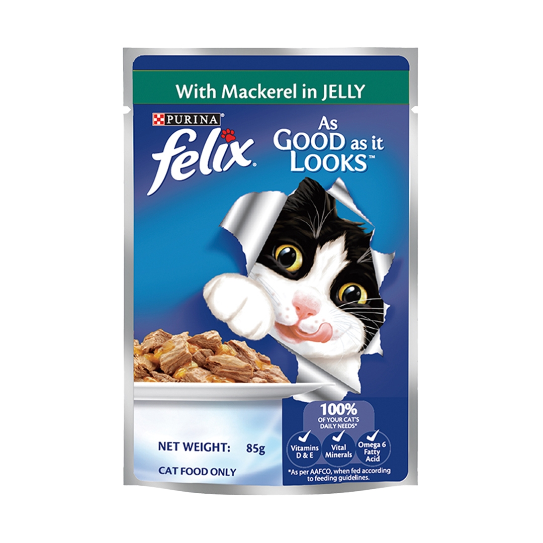 Felix 成貓主食餐包 鮮味鯖魚