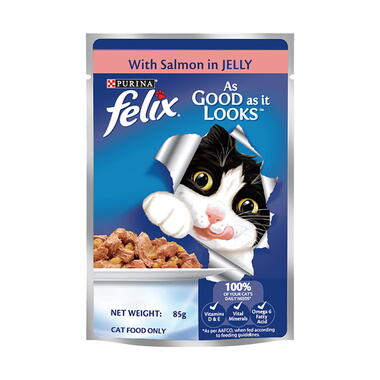 Felix 成貓主食餐包 鮮味鮭魚