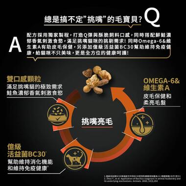 冠能成貓挑嘴鮮鮭雙口感配方